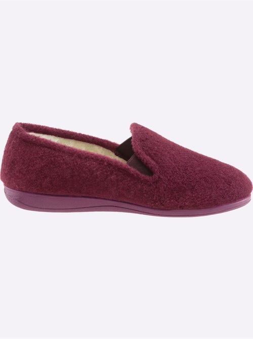 Chaussons chauds en feutre avec intérieur en laine et semelle en caoutchouc - taille standard - witt - Kiabi