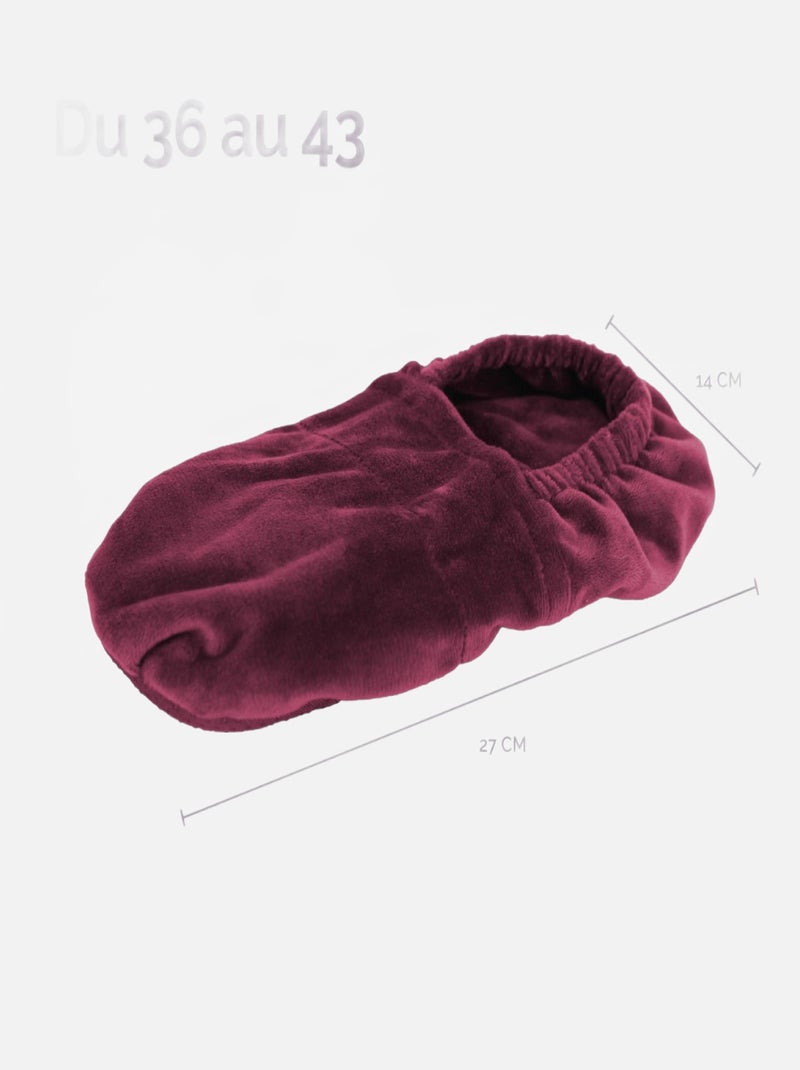 Chaussons chauffants universels - Vivezen Violet - Kiabi