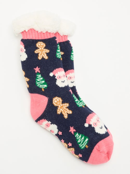 Chaussons chaussettes de Noël - Kiabi