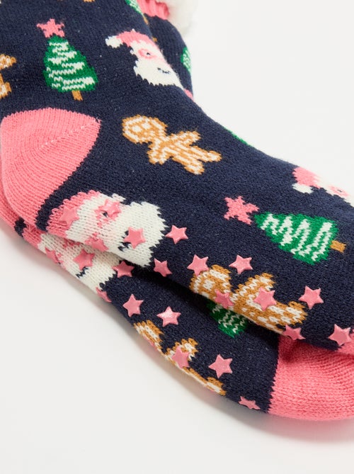 Chaussons chaussettes de Noël - Kiabi