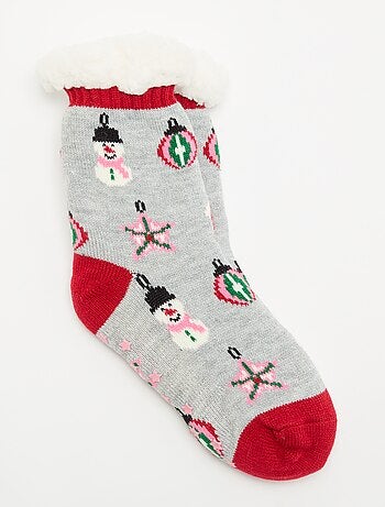 Chaussons chaussettes de Noël