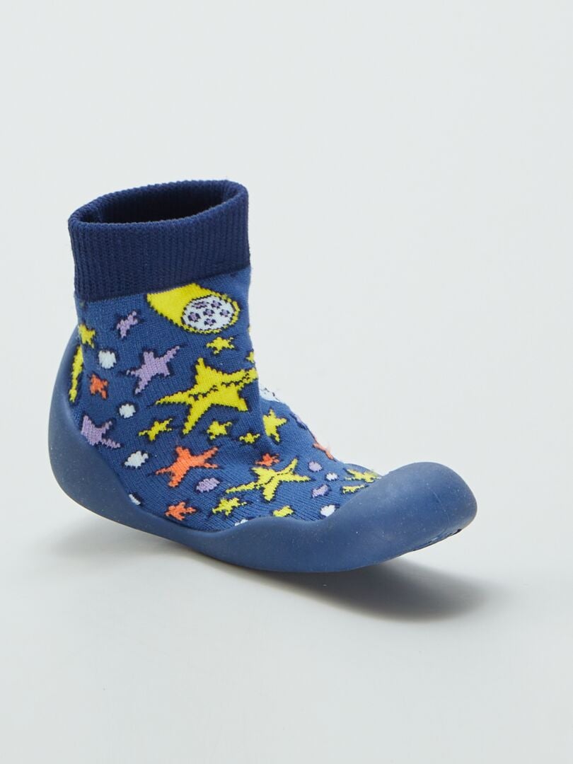 Chaussons Chaussettes 'étoiles' Bleu - Kiabi