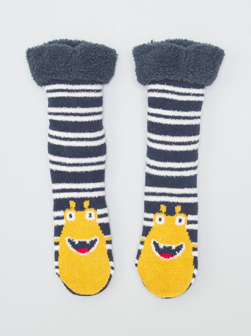 Chaussons chaussettes Jaune - Kiabi