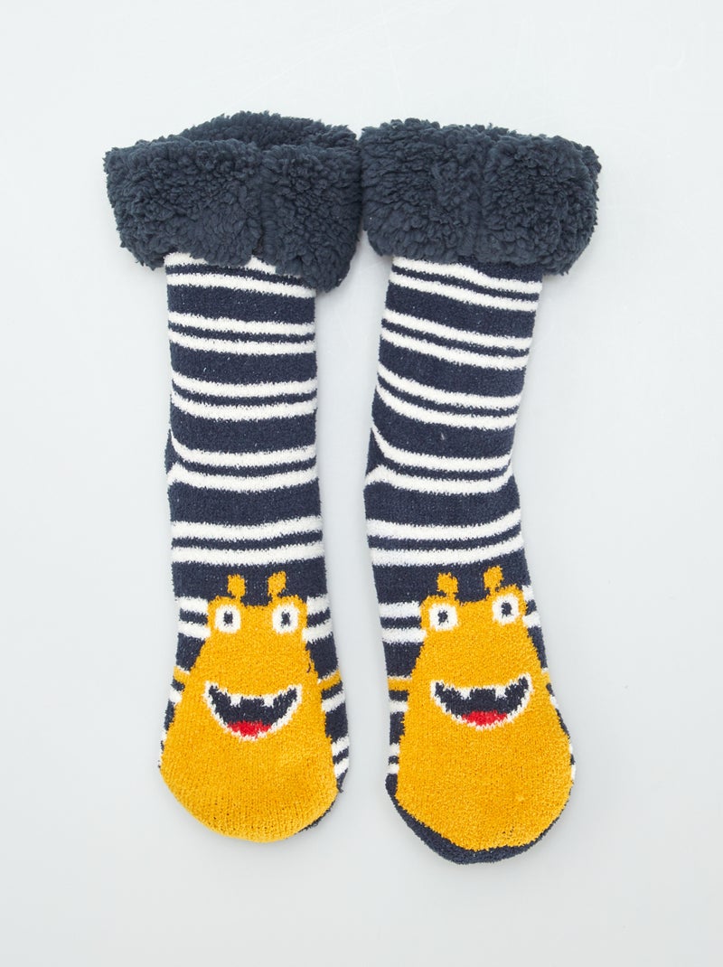Chaussons chaussettes Jaune - Kiabi
