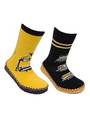 Chaussons chaussettes lot de 2 Les Minions