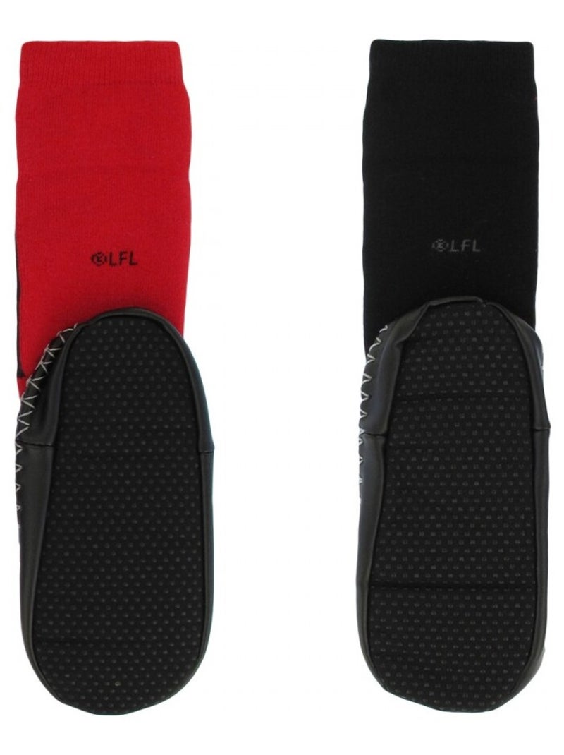 Chaussons chaussettes lot de 2 Star Wars Noir Rouge - Kiabi