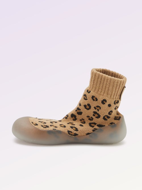 Chaussons chaussettes motricité 3 '1ers pas' - Kitchoun - Kiabi
