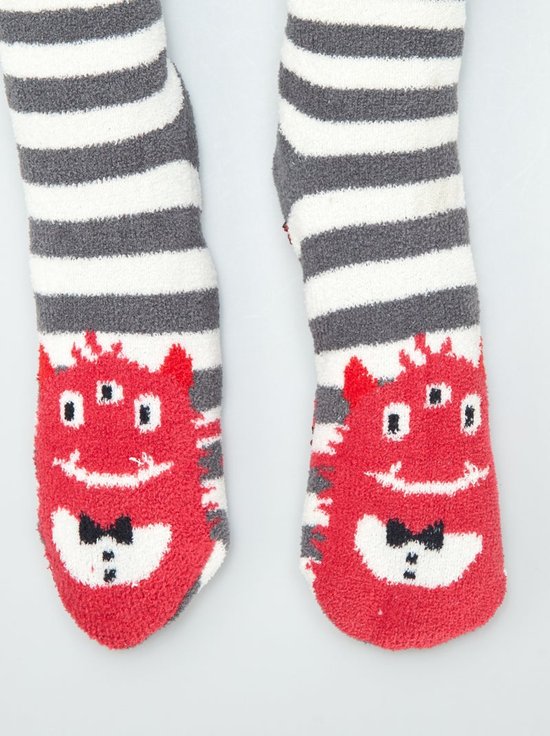 Chaussons chaussettes Rouge - Kiabi