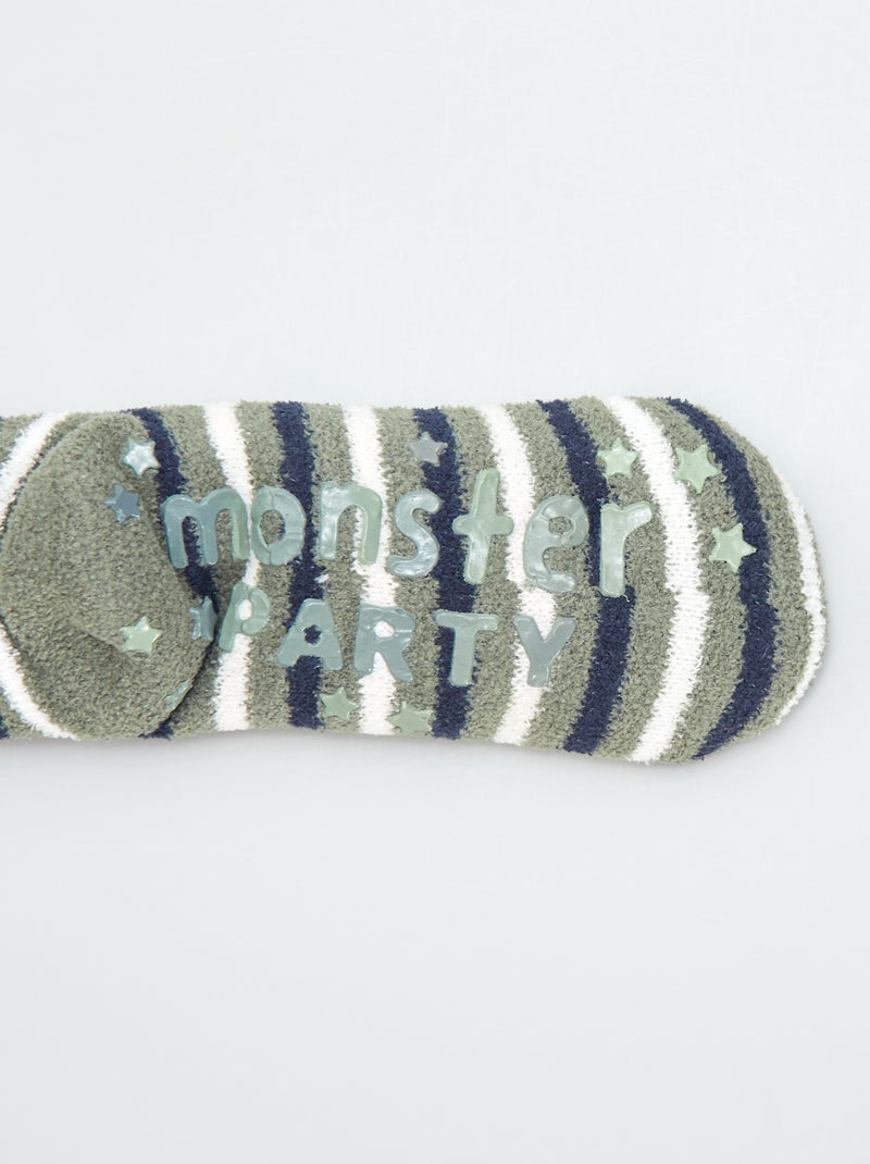 Chaussons chaussettes Vert - Kiabi