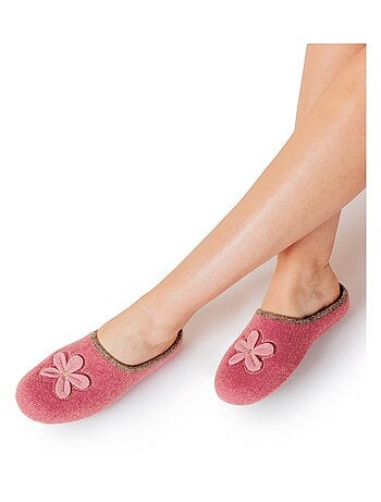 Chaussons compensés mules largeur confort - Afibel