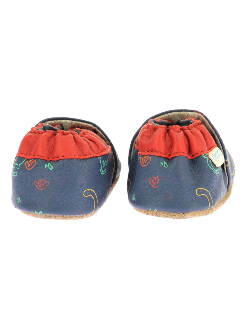 Chaussons Cuir Alldino Robeez Bleu - Kiabi