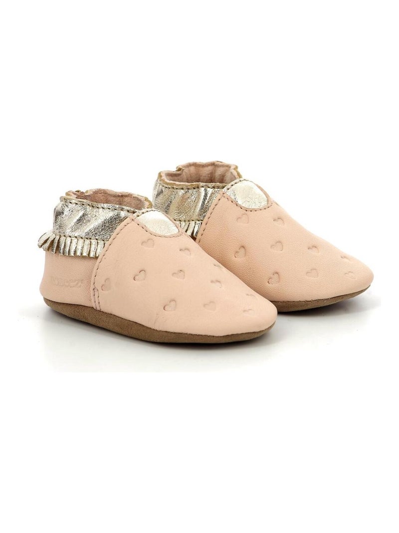 Chaussons Cuir Appaloosa Style Robeez Rose - Kiabi