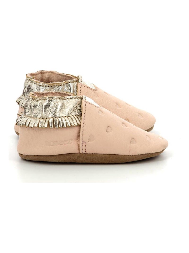 Chaussons Cuir Appaloosa Style Robeez Rose - Kiabi