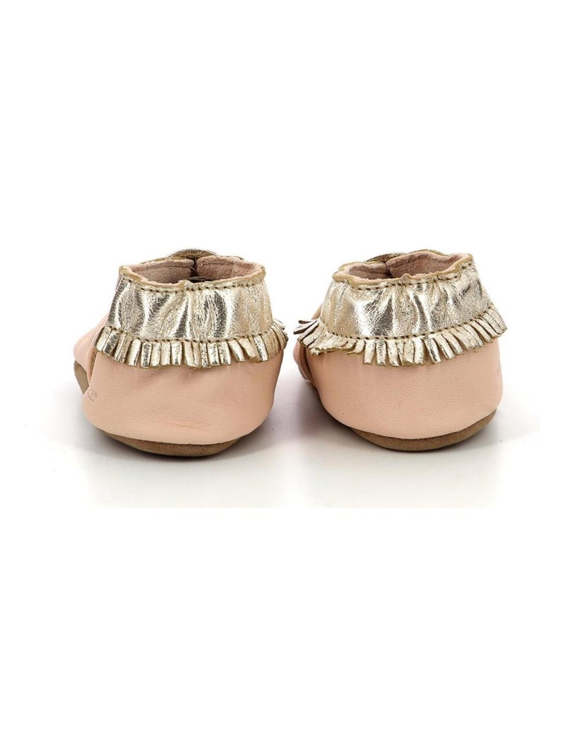 Chaussons Cuir Appaloosa Style Robeez Rose - Kiabi