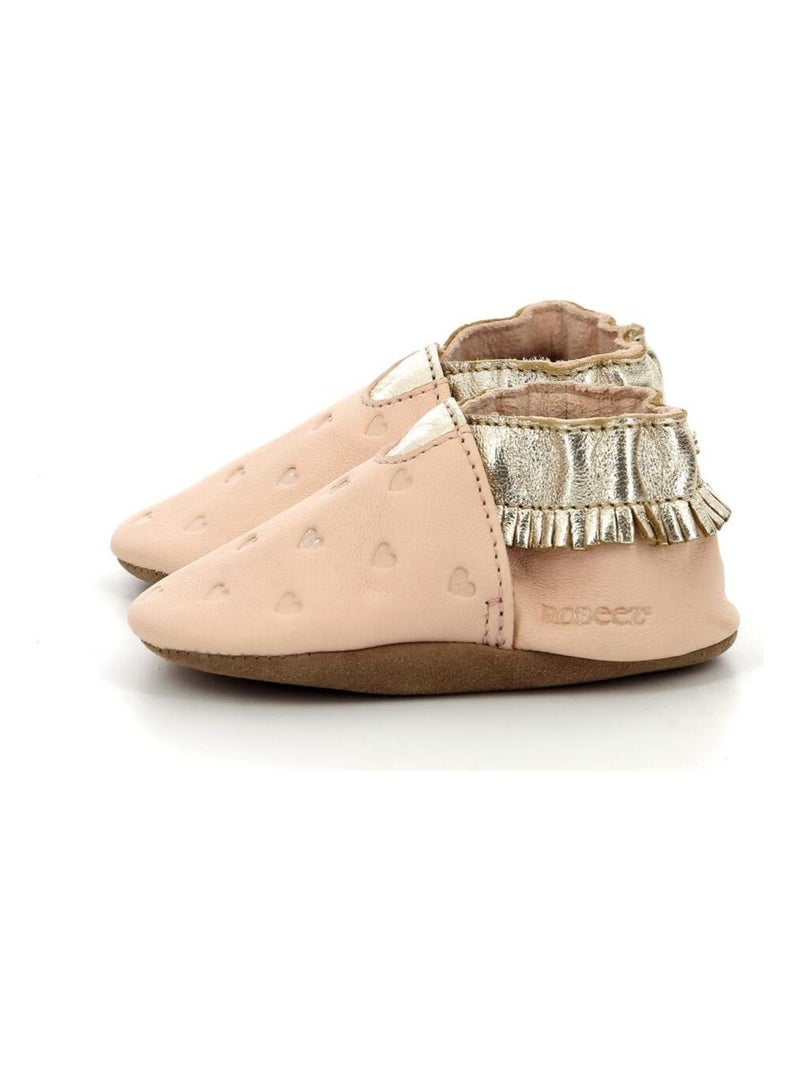 Chaussons Cuir Appaloosa Style Robeez Rose - Kiabi