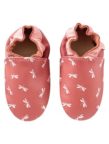 Chaussons cuir b?b? Anna les libellules