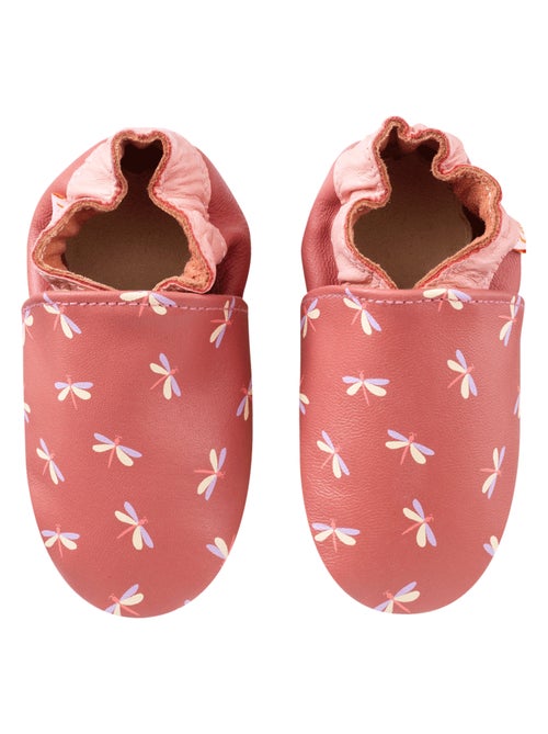 Chaussons cuir b?b? Anna les libellules - Kiabi