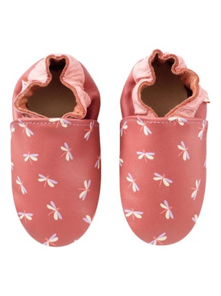 Chaussons cuir bébé Anna les libellules