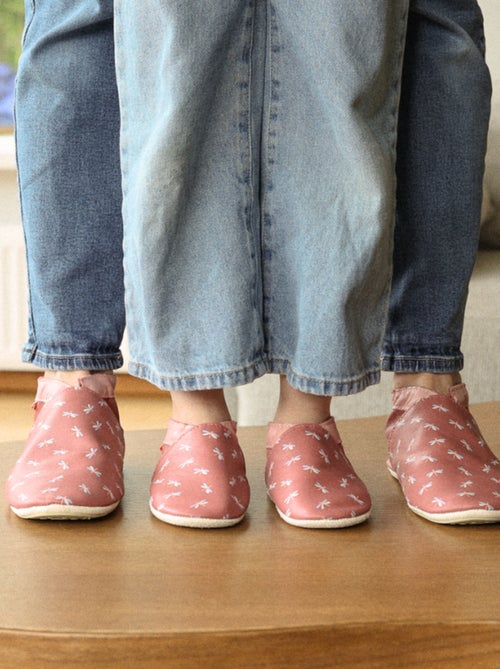 Chaussons cuir bébé Anna les libellules - Kiabi