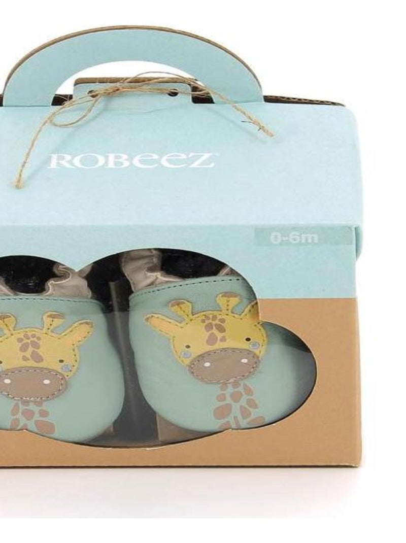 Chaussons Cuir Coffret Garcon Vert - Kiabi