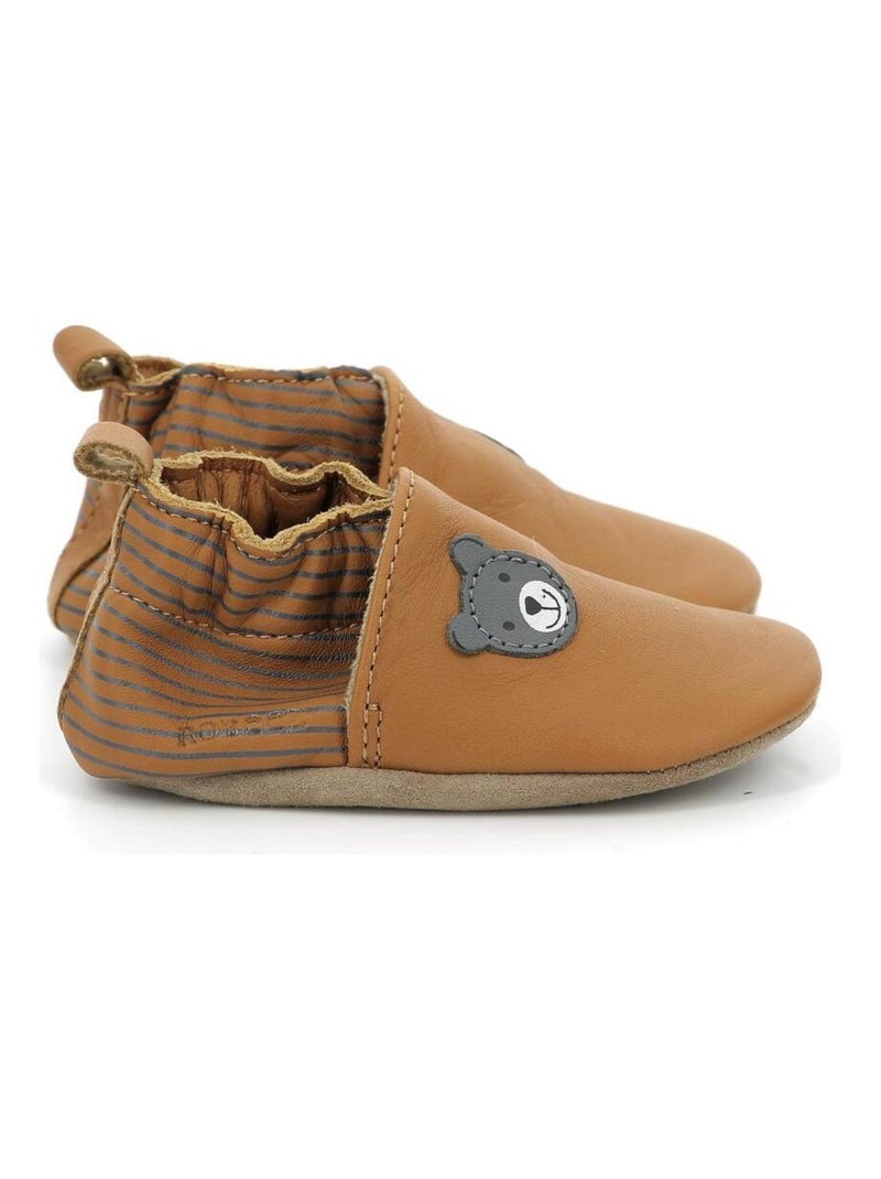 Chaussons Cuir Doubear Camel - Kiabi