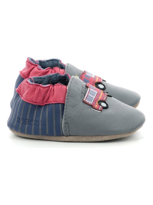 Chaussons Cuir Emergency Fire Robeez - Kiabi