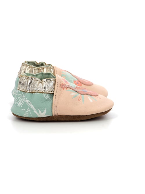 Chaussons Cuir Eyes On You Robeez - Kiabi
