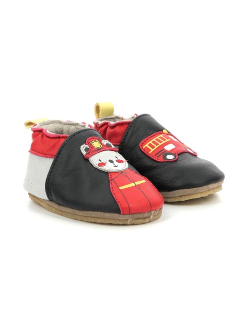 Chaussons Cuir Fireman Crp - Kiabi
