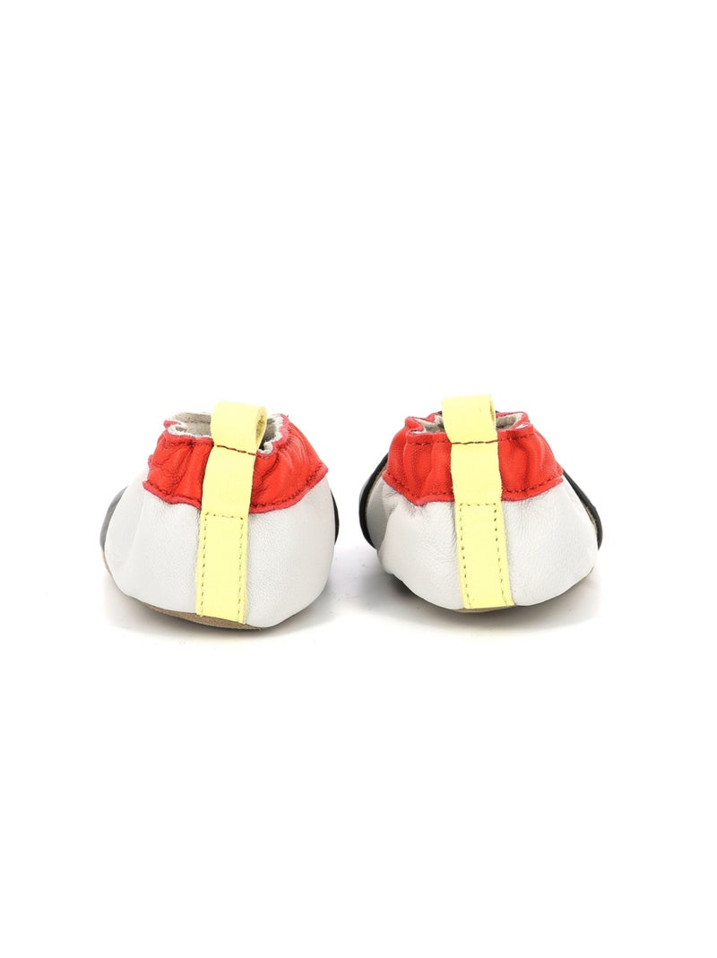 Chaussons Cuir Fireman Robeez Bleu marine - Kiabi