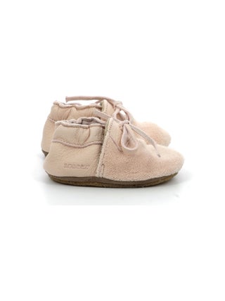 Chaussons Cuir Fleece Semelle Crepe Robeez