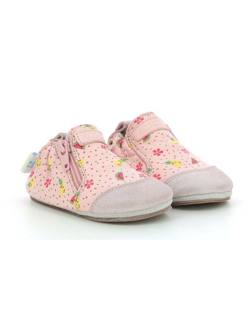 Chaussons Cuir Fruity Day Robeez Rose - Kiabi