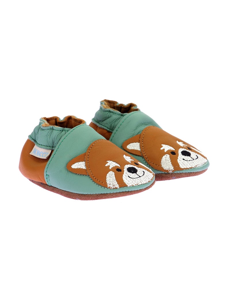 Chaussons Cuir Gingerbear Robeez Vert - Kiabi