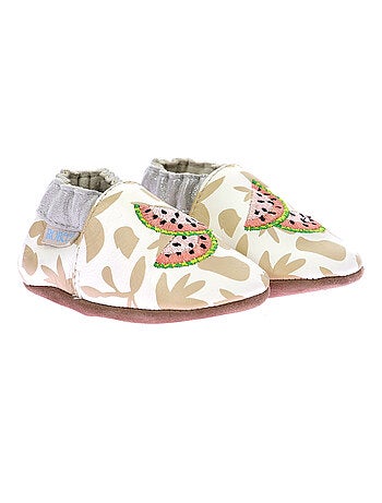 Chaussons Cuir Graphic Fruit Robeez