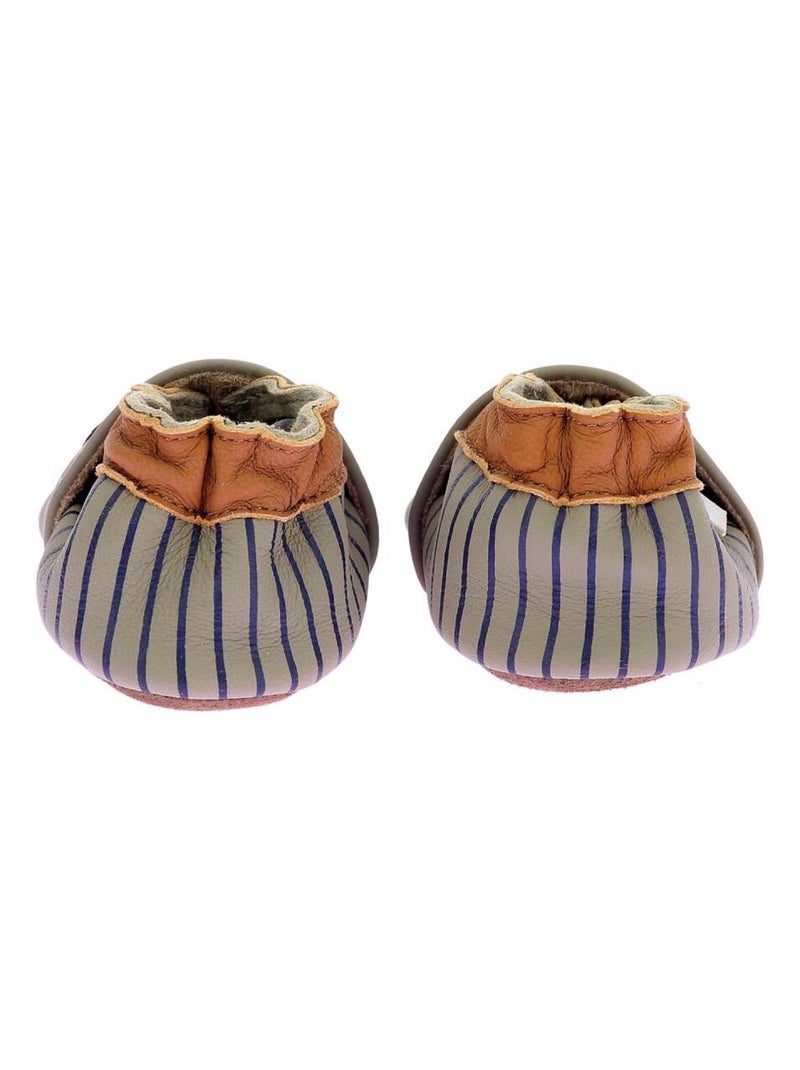 Chaussons Cuir Helmet Bear Kaki - Kiabi