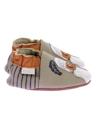 Chaussons Cuir Helmet Bear Robeez