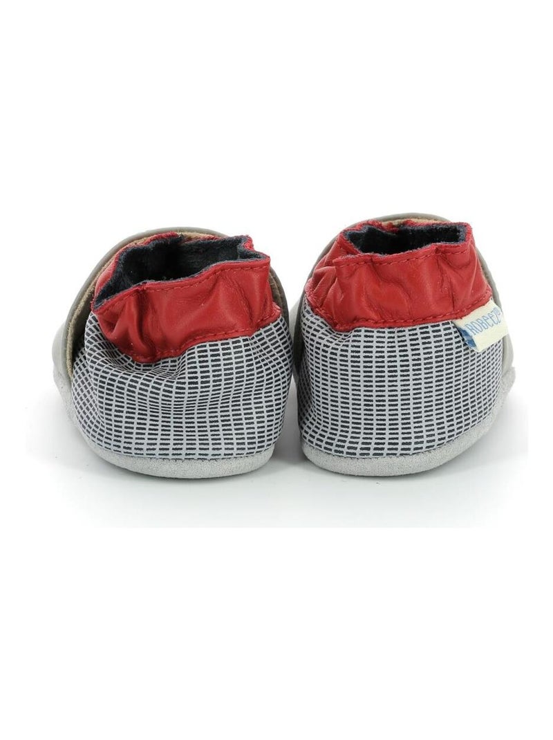 Chaussons Cuir Heroes Car Robeez Gris - Kiabi