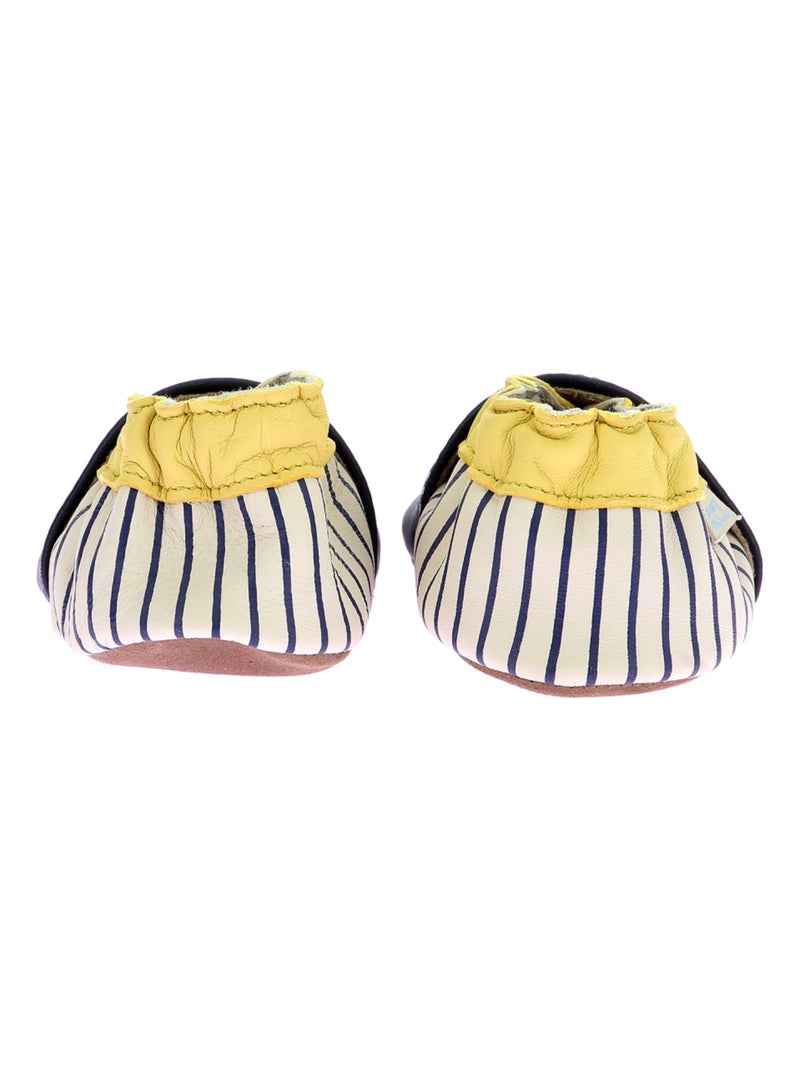 Chaussons Cuir King Dog Robeez Bleu marine - Kiabi