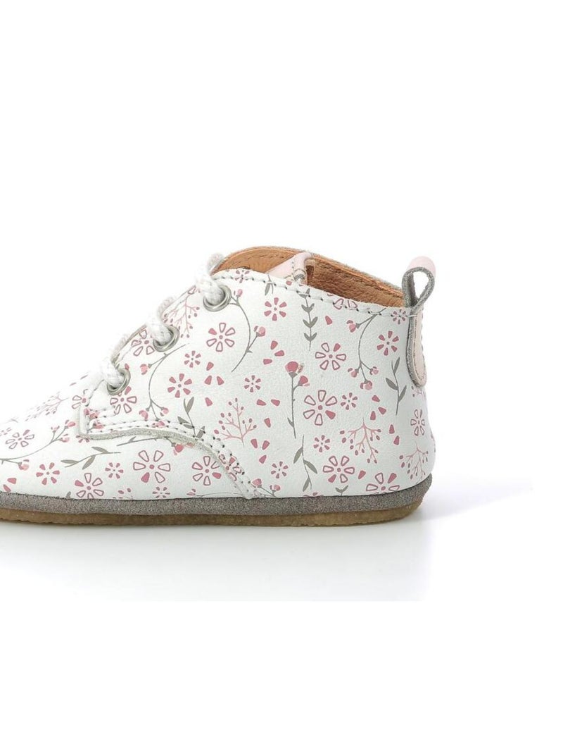 Chaussons Cuir Layas Aster Blanc - Kiabi