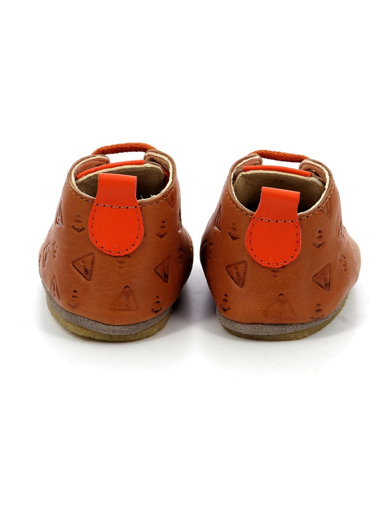 Chaussons Cuir Layas Aster Camel - Kiabi