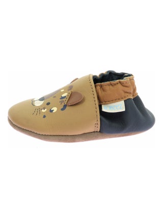 Chaussons Cuir Leo Miror Robeez