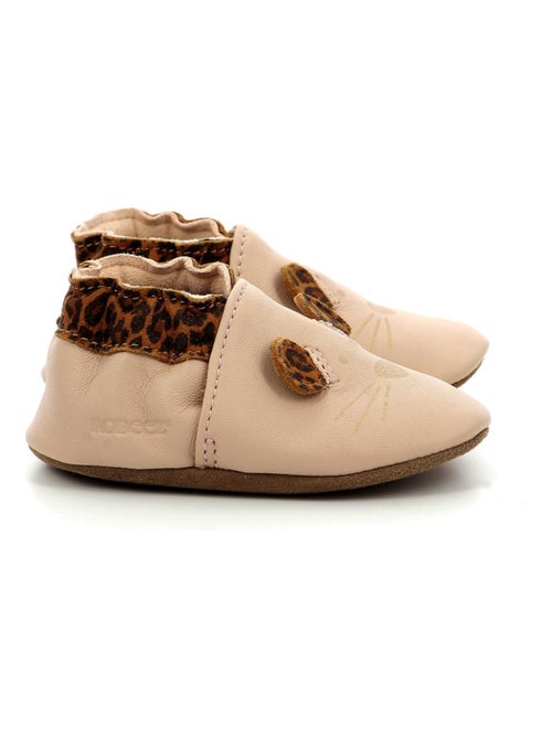 Chaussons Cuir Leo Mouse Robeez - Kiabi