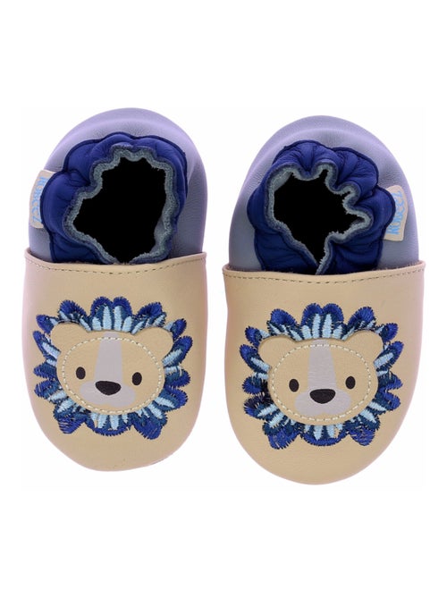 Chaussons Cuir Lionel Robeez - Kiabi