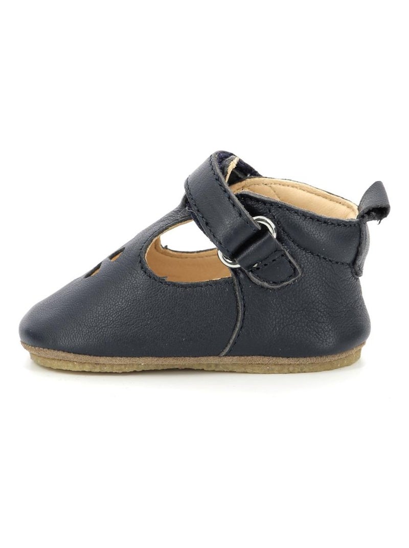Chaussons Cuir Lumbo Aster Bleu marine - Kiabi