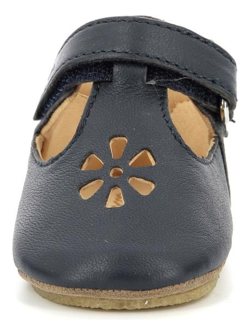 Chaussons Cuir Lumbo Aster Bleu marine - Kiabi