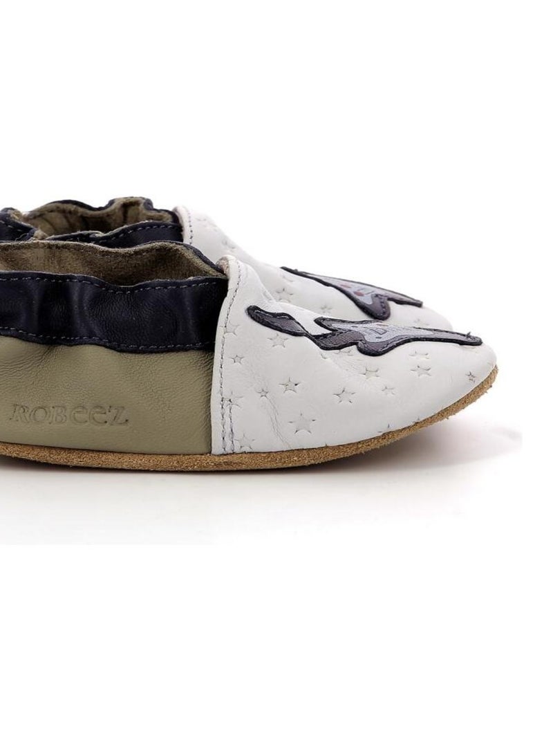 Chaussons Cuir Melomane Boy Gris - Kiabi