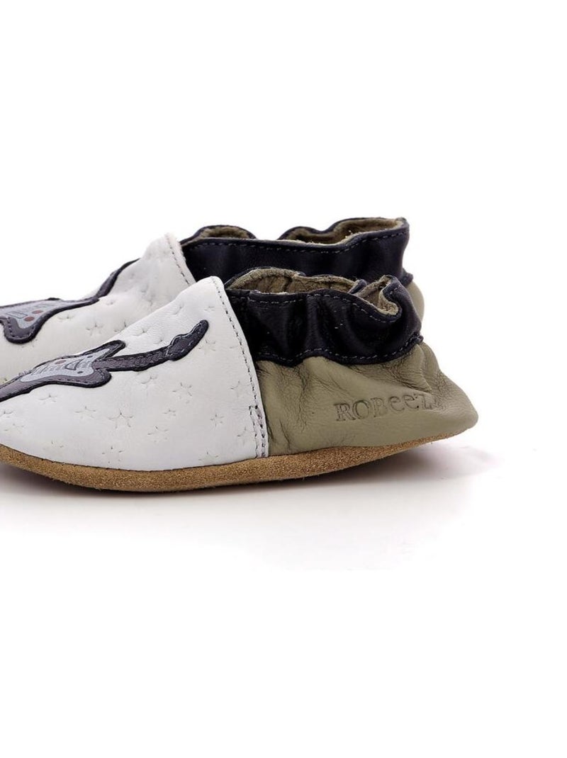 Chaussons Cuir Melomane Boy Gris - Kiabi
