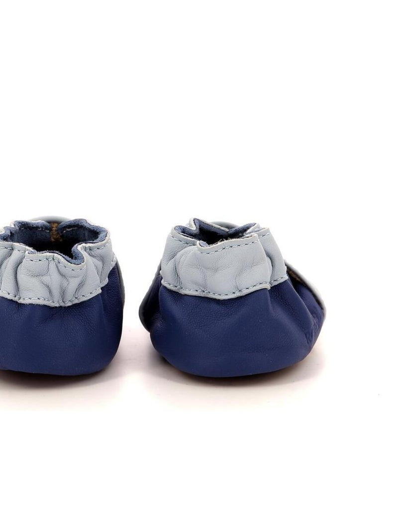 Chaussons Cuir Nice To Sea Bleu - Kiabi