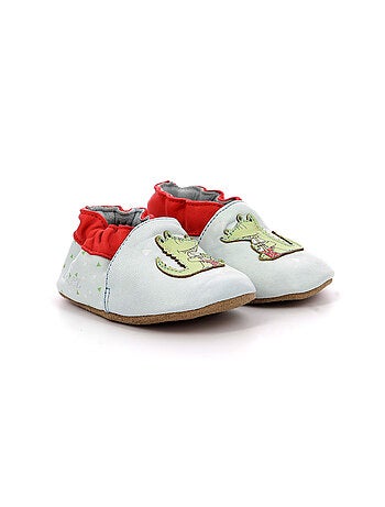 Chaussons Cuir Relax Croco