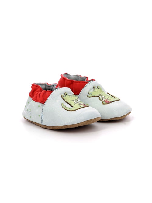 Chaussons Cuir Relax Croco - Kiabi