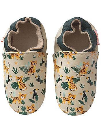 Chaussons cuir Romy et Jules s'amusent